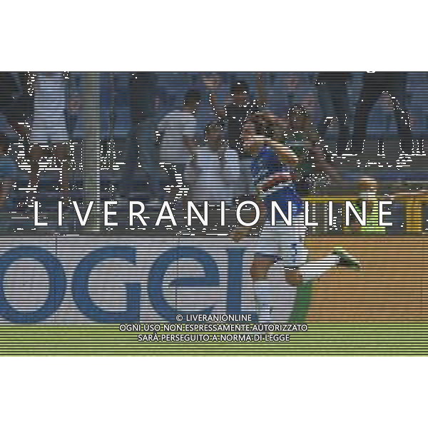 Genova 12.09.2021 Stadio Luigi Ferraris Sampdoria vs Inter Campionato Serie A 2021/2022 ©Manuela Viganti/Agenzia Aldo Liverani Nella foto: esultanza tommaso augello dopo il gol ©VIGANTI/ AGENZIA ALDO LIVERANI SAS