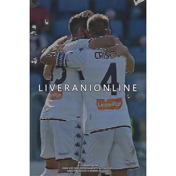 12-9-2021. Cagliari Calcio - Genoa Cricket and Football Club. 3° giornata Serie A calcio 2021-2022. Italia, Sardegna, Cagliari, Stadio Unipol Domus. Salvatore Moi/Aldo Liverani s.a.s. Nella foto:gol ed esultanza di Fares Genoa contro Cagliari in trasferta / AGENZIA ALDO LIVERANI SAS