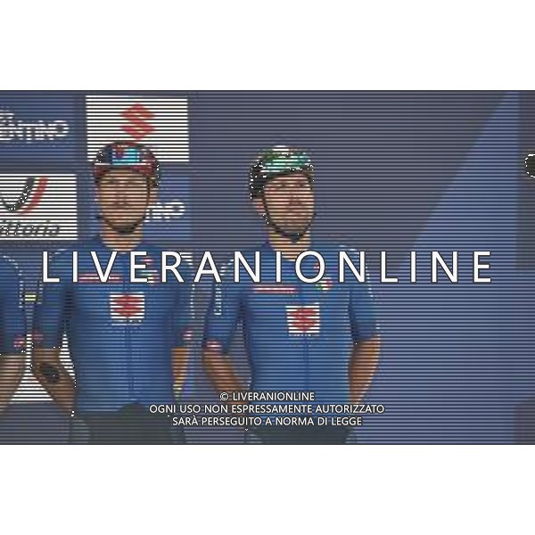 12-09-2021 European Championships Elite; 2021, Bahrain - Victorious; 2021, Uae - Emirates; Colbrelli, Sonny; Trentin, Matteo; Trento; FOTO STEFANO SIROTTI-AG ALDO LIVERANI SAS