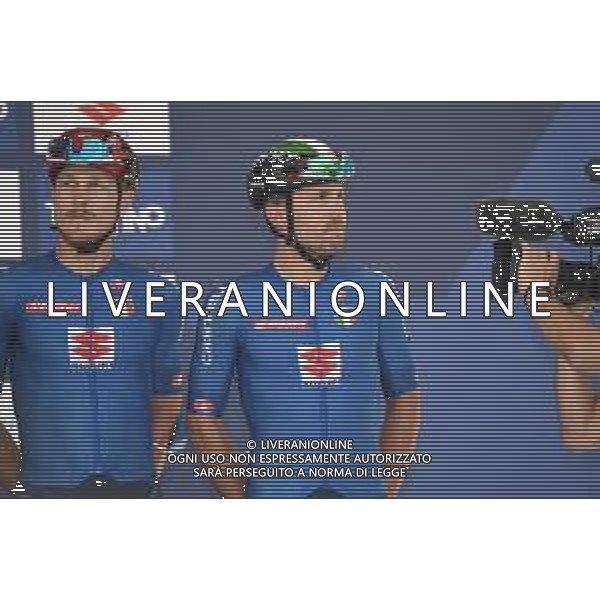 12-09-2021 European Championships Elite; 2021, Bahrain - Victorious; 2021, Uae - Emirates; Colbrelli, Sonny; Trentin, Matteo; Trento; FOTO STEFANO SIROTTI-AG ALDO LIVERANI SAS
