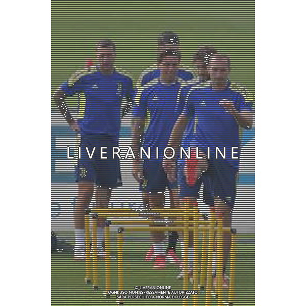 Torino 13.09.2021 JTC Continassa ©Alessandro Falzone/Agenzia Aldo Liverani Allenamento Juventus Prepartita Champions League 2021/2022 Nella foto : Giorgio Chiellini Luca Pellegrini e federico bernardeschi ©Falzone/AGENZIA ALDO LIVERANI SAS