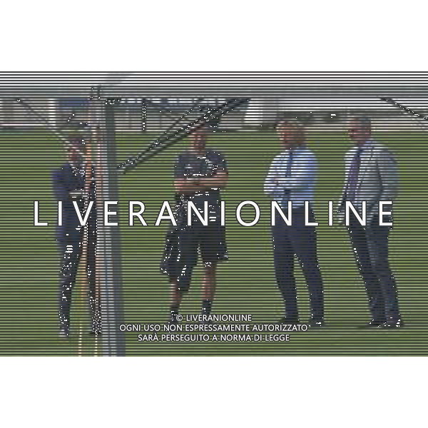 Torino 13.09.2021 JTC Continassa ©Alessandro Falzone/Agenzia Aldo Liverani Allenamento Juventus Prepartita Champions League 2021/2022 Nella foto : Massimiliano Allegri-Federico Cherubini-Pavel Nedved-Maurizio Arrivabene ©Falzone/AGENZIA ALDO LIVERANI SAS