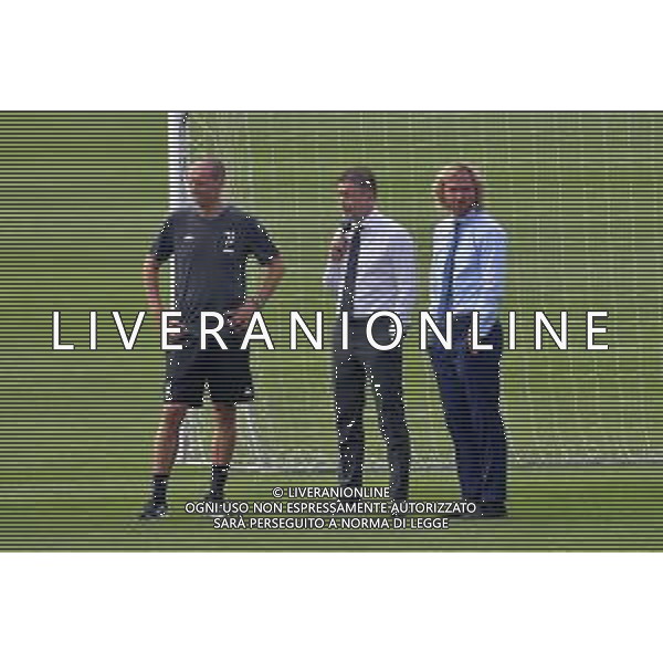 Torino 13.09.2021 JTC Continassa ©Alessandro Falzone/Agenzia Aldo Liverani Allenamento Juventus Prepartita Champions League 2021/2022 Nella foto : Massimiliano Allegri-Federico Cherubini-Pavel Nedved ©Falzone/AGENZIA ALDO LIVERANI SAS