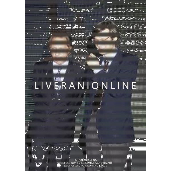 RETROSPETTIVA MIKE BONGIORNO PRESENTATORE TELEVISIVO NELLA FOTO MIKE BONGIORNO CON VITTORIO SGARBI AG ALDO LIVERANI SAS