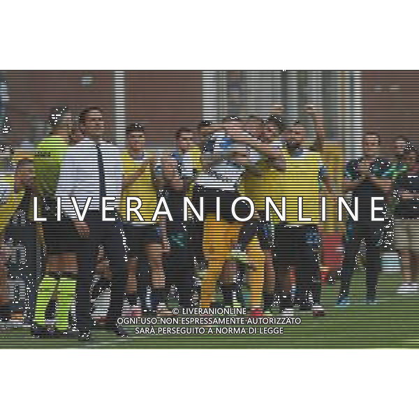 Genova 12.09.2021 Stadio Luigi Ferraris Sampdoria vs Inter Campionato Serie A 2021/2022 ©Manuela Viganti/Agenzia Aldo Liverani Nella foto: esultanza di federico dimarco dopo il gol ©VIGANTI/AGENZIA ALDO LIVERANI SAS