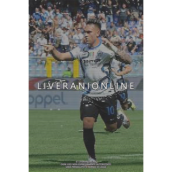Genova 12.09.2021 Stadio Luigi Ferraris Sampdoria vs Inter Campionato Serie A 2021/2022 ©Manuela Viganti/Agenzia Aldo Liverani Nella foto: esultanza di lautaro martinez dopo il gol ©VIGANTI/AGENZIA ALDO LIVERANI SAS