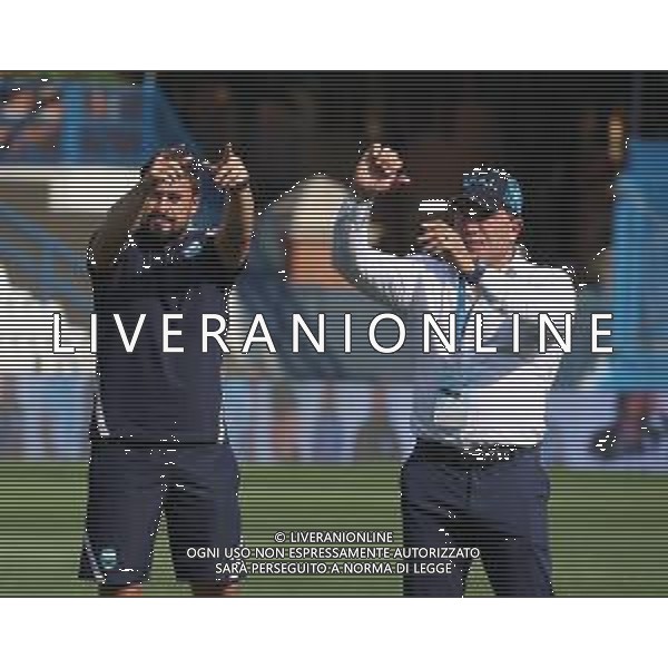 SPAL - MONZA CAMPIONATO CALCIO SERIE BKT 11.09.2021 Nella foto : IL PRESIDENTE JOE TACOPINA CON L\'ALLENATORE Josep Clotet Ruiz ©SANTANDREA / AGENZIA ALDO LIVERANI SAS
