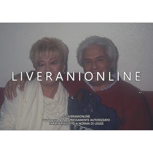 RETROSPETTIVA WANNA MARCHI PRESENTATRICE TELEVISIVA NELLA FOTO WANNA MARCHI CON IL COMPAGNO FRANCESCO CAMPANA IL GIORNO 17-12-1990 AG ALDO LIVERANI SAS
