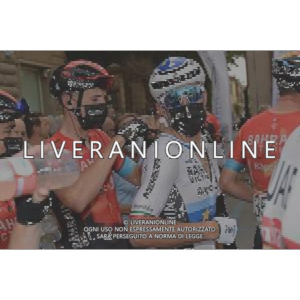 15-09-2021 Giro Della Toscana; 2021, Bahrain - Victorious; Teuns, Dylan; Colbrelli, Sonny; Pontedera; ©SIROTTI / AGENZIA ALDO LIVERANI SAS