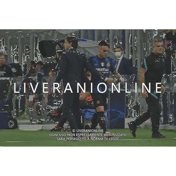 Simone Inzaghi allenatore Inter e Lautaro Martinez (Inter) dopo il cambio - sostituzione Inter vs Real Madrid UEFA Champions League fase a gironi 1a giornata - gruppo D Milano 15-09-2021 Stadio Giuseppe Meazza - San Siro foto Roberto Garavaglia/ag. Aldo Liverani sas / AGENZIA ALDO LIVERANI SAS