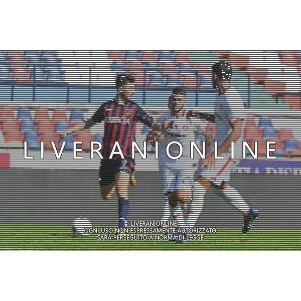 COSENZA - VICENZA CAMPIONTO CALCIO SERIE BKT 12.09.2021 NELLA FOTO LUCA PANDOLFI CON RICCARDO BROSCO E MARCO CALDERONI ©ROSITO ANDREA / AGENZIA ALDO LIVERANI SAS