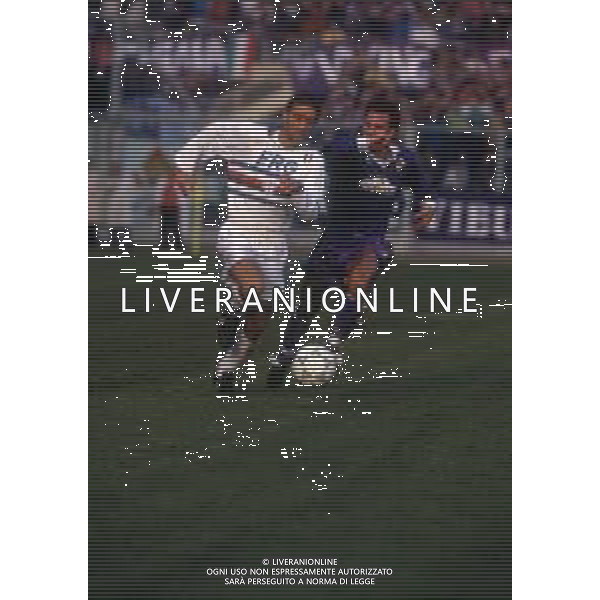 RETROSPETTIVA STEFANO SALVATORI CALCIATORE NELLA FOTO STEFANO SALVATORI CON LA MAGLIA DELLA FIORENTINA CALCIO AG ALDO LIVERANI SAS 