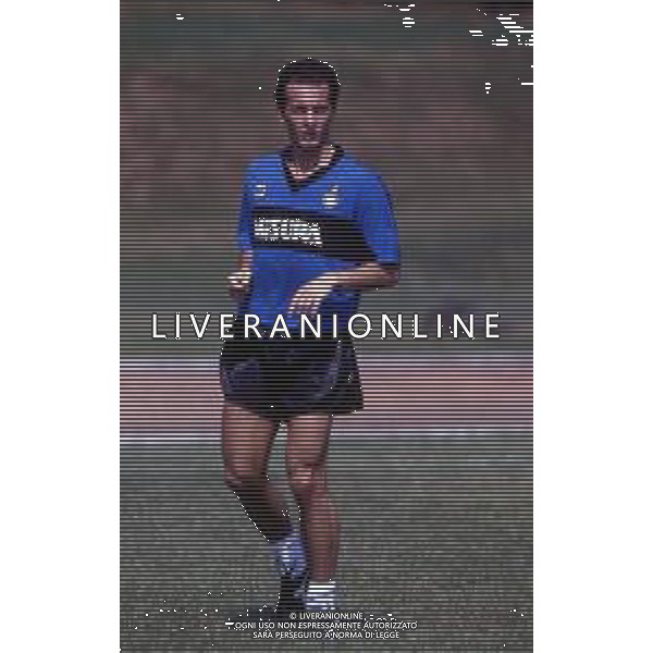 RETROSPETTIVA FAUSTO PIZZI CALCIATORE NELLA FOTO FAUSTO PIZZI CON LA MAGLIA DELL\'INTER AG ALDO LIVERANI SAS
