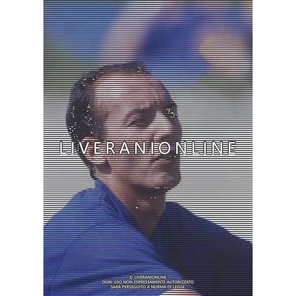 RETROSPETTIVA FAUSTO PIZZI CALCIATORE NELLA FOTO FAUSTO PIZZI CON LA MAGLIA DELL\'INTER AG ALDO LIVERANI SAS