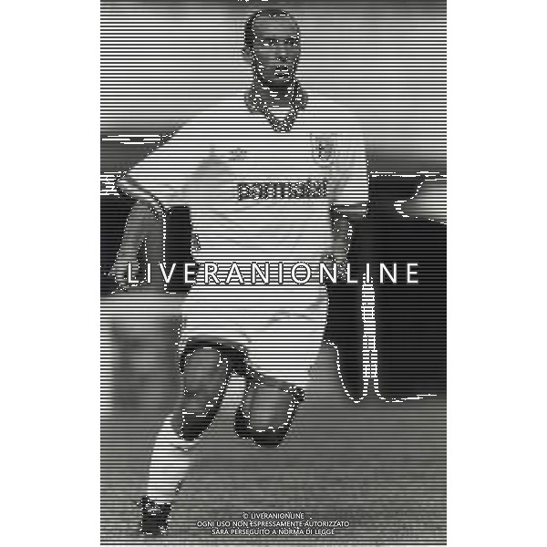 RETROSPETTIVA FAUSTO PIZZI CALCIATORE NELLA FOTO FAUSTO PIZZI CON LA MAGLIA DEL PARMA CALCIO AG ALDO LIVERANI SAS