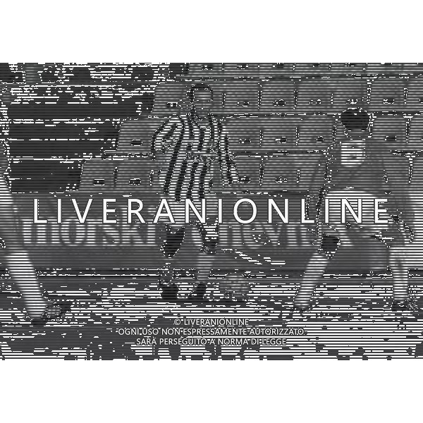 RETROSPETTIVA FAUSTO PIZZI CALCIATORE NELLA FOTO FAUSTO PIZZI CON LA MAGLIA DELL\'UDINESE CALCIO AG ALDO LIVERANI SAS