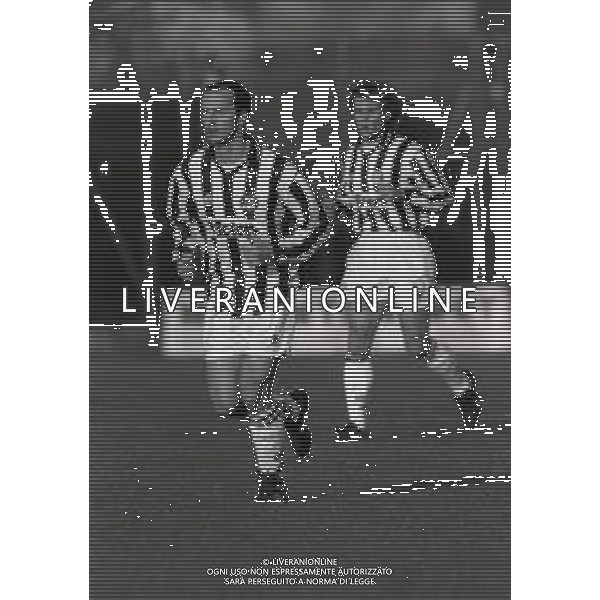 RETROSPETTIVA FAUSTO PIZZI CALCIATORE NELLA FOTO FAUSTO PIZZI CON LA MAGLIA DELL\'UDINESE CALCIO AG ALDO LIVERANI SAS