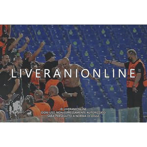 Roma vs CSKA Sofia Conference League - 1 giornata Stadio Olimpico - Roma 16-09-2021 nella foto Tifosi del CSKA e Steward ©Federico Gaetano/AGENZIA ALDO LIVERANI SAS
