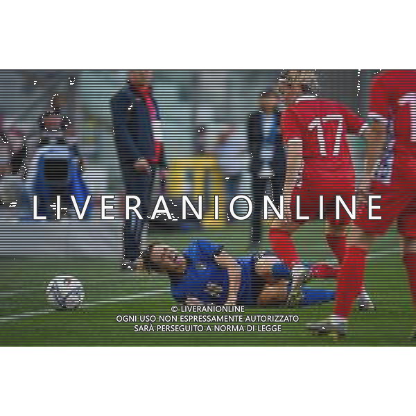 GriffoniE/LMedia - Women&#39;s World Cup 2023 Qualifiers - Italy vs Moldova - FIFA World Cup 17 September 2021 - Nereo Rocco stadium, Trieste, Italy Photo showing: Foul of Nadeida Colesnicenco (Moldova) on Cristiana Girelli (Italy) @GriffoniE/LMedia/AGENZIA ALDO LIVERANI SAS