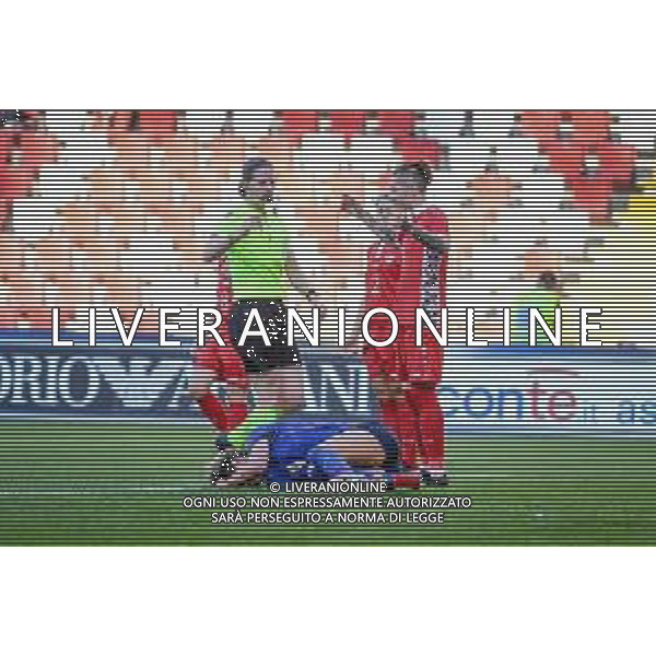 GriffoniE/LMedia - Women&#39;s World Cup 2023 Qualifiers - Italy vs Moldova - FIFA World Cup 17 September 2021 - Nereo Rocco stadium, Trieste, Italy Photo showing: Foul of Nadeida Colesnicenco (Moldova) on Valentina Giacinti (Italy) in area @GriffoniE/LMedia/AGENZIA ALDO LIVERANI SAS