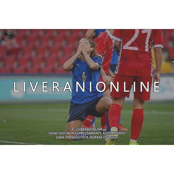 GriffoniE/LMedia - Women&#39;s World Cup 2023 Qualifiers - Italy vs Moldova - FIFA World Cup 17 September 2021 - Nereo Rocco stadium, Trieste, Italy Photo showing: Disappointment of Manuela Giuliano (Italy) @GriffoniE/LMedia/AGENZIA ALDO LIVERANI SAS