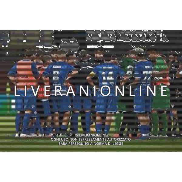 ¬© TVRG Alberto Cerri (Como) parla ai compagni di squadra a fine gara Como vs Frosinone Campionato Serie BKT - 4a giornata Como 17-09-2021 Stadio Giuseppe Sinigaglia foto Roberto Garavaglia/ag. Aldo Liverani sas/AGENZIA ALDO LIVERANI SAS