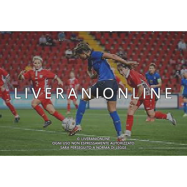 GriffoniE/LMedia - Women&#39;s World Cup 2023 Qualifiers - Italy vs Moldova - FIFA World Cup 17 September 2021 - Nereo Rocco stadium, Trieste, Italy Photo showing: Valentina Giacinti (Italy) tries to score a goal @GriffoniE/LMedia/AGENZIA ALDO LIVERANI SAS