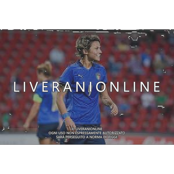 GriffoniE/LMedia - Women&#39;s World Cup 2023 Qualifiers - Italy vs Moldova - FIFA World Cup 17 September 2021 - Nereo Rocco stadium, Trieste, Italy Photo showing: Happiness of Valentina Giacinti (Italy) @GriffoniE/LMedia/AGENZIA ALDO LIVERANI SAS