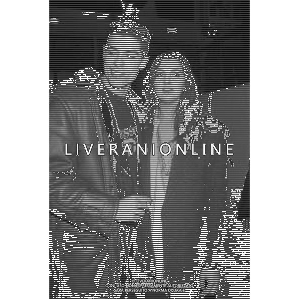 PRESENTAZIONE COLLEZIONE TRUSSARDI ACTION AL PALATRUSSARDI DI MILANO 1987 - RETROSPETTIVA ALESSANDRO GASSMAN CON FRANCESCA D\'ALOJA ©Archivio Giovanni Liverani / AG ALDO LIVERANI SA