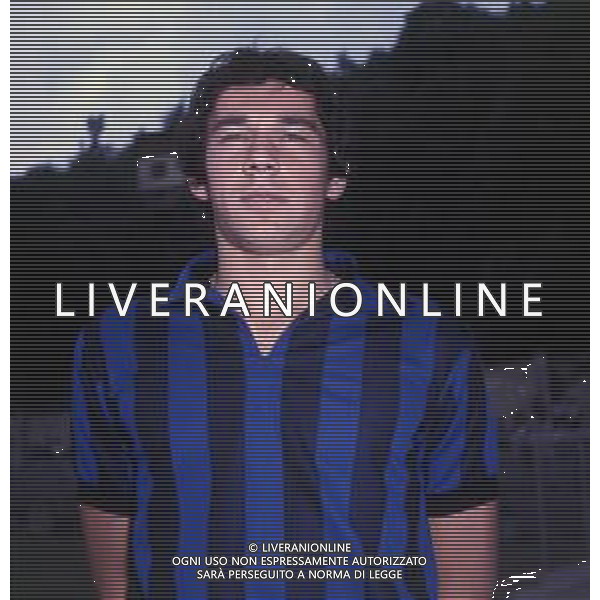 RETROSPETTIVA GIUSEPPE BARESI CALCIATORE NELLA FOTO GIUSEPPE BARESI CON LA MAGLIA DELL\'INTER AG ALDO LIVERANI SAS
