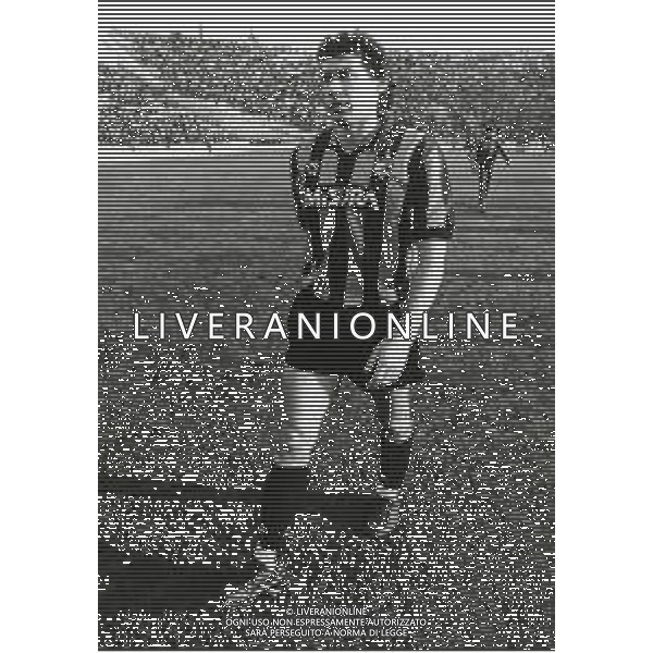 RETROSPETTIVA GIUSEPPE BARESI CALCIATORE NELLA FOTO GIUSEPPE BARESI CON LA MAGLIA DELL\'INTER AG ALDO LIVERANI SAS