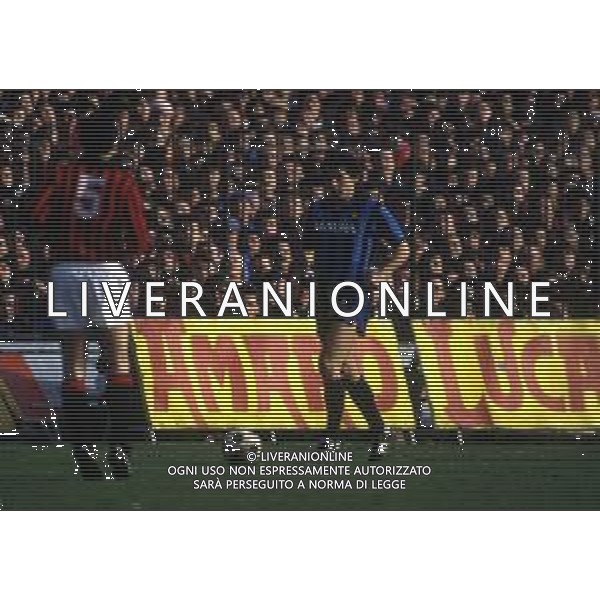 RETROSPETTIVA GIUSEPPE BARESI CALCIATORE NELLA FOTO GIUSEPPE BARESI CON LA MAGLIA DELL\'INTER AG ALDO LIVERANI SAS