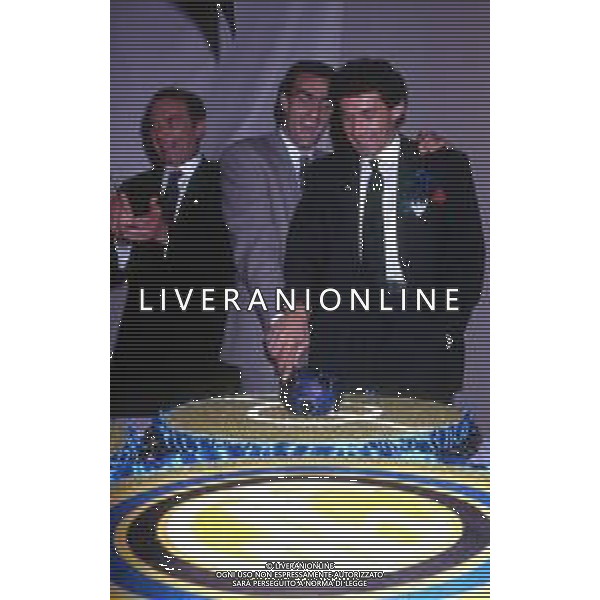 RETROSPETTIVA GIUSEPPE BARESI CALCIATORE NELLA FOTO GIUSEPPE BARESI CON GIUSEPPE BERGOMI AG ALDO LIVERANI SAS