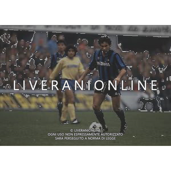 RETROSPETTIVA GIUSEPPE BARESI CALCIATORE NELLA FOTO GIUSEPPE BARESI CON LA MAGLIA DELL\'INTER AG ALDO LIVERANI SAS