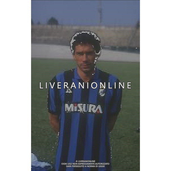 RETROSPETTIVA GIUSEPPE BARESI CALCIATORE NELLA FOTO GIUSEPPE BARESI CON LA MAGLIA DELL\'INTER AG ALDO LIVERANI SAS
