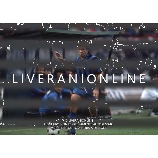 RETROSPETTIVA GIUSEPPE BARESI CALCIATORE NELLA FOTO GIUSEPPE BARESI CON LA MAGLIA DELL\'INTER AG ALDO LIVERANI SAS