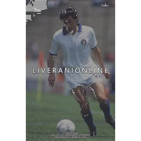 RETROSPETTIVA GIUSEPPE BARESI CALCIATORE NELLA FOTO GIUSEPPE BARESI CON LA MAGLIA DELLA NAZIONALE ITALIANA AG ALDO LIVERANI SAS