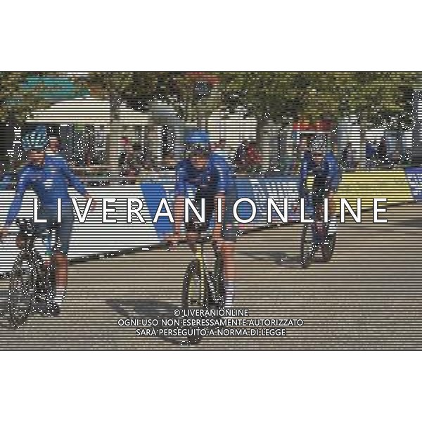 18-09-2021 Vigilia Mondiali Flandres 2021; 2021, Astana - Premier Tech; 2021, Ineos Grenadiers; 2021, Jumbo - Visma; Sobrero, Matteo; Ganna, Filippo; Affini, Edoardo; Brugge; FOTO STEFANO SIROTTI-AG ALDO LIVERANI SAS