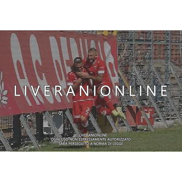 CerquigliniL/LMedia - AC Perugia vs Cosenza Calcio - Campionato di Calcio Serie BKT 2021/2022 18 settembre 2021 - Stadio Renato Curi, Perugia, Italia Nella foto: aleandro rosi (n.2 difensore perugia calcio)&#xA; esulta 1-0 @CerquigliniL/LMedia /AGENZIA ALDO LIVERANI SAS