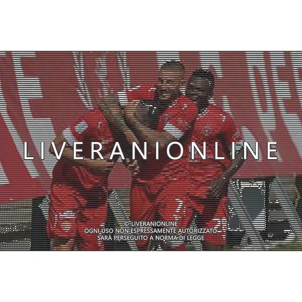 CerquigliniL/LMedia - AC Perugia vs Cosenza Calcio - Campionato di Calcio Serie BKT 2021/2022 18 settembre 2021 - Stadio Renato Curi, Perugia, Italia Nella foto: aleandro rosi (n.2 difensore perugia calcio)&#xA; esulta 1-0 @CerquigliniL/LMedia /AGENZIA ALDO LIVERANI SAS