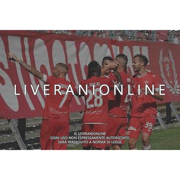 CerquigliniL/LMedia - AC Perugia vs Cosenza Calcio - Campionato di Calcio Serie BKT 2021/2022 18 settembre 2021 - Stadio Renato Curi, Perugia, Italia Nella foto: aleandro rosi (n.2 difensore perugia calcio)&#xA; esulta 1-0 @CerquigliniL/LMedia /AGENZIA ALDO LIVERANI SAS