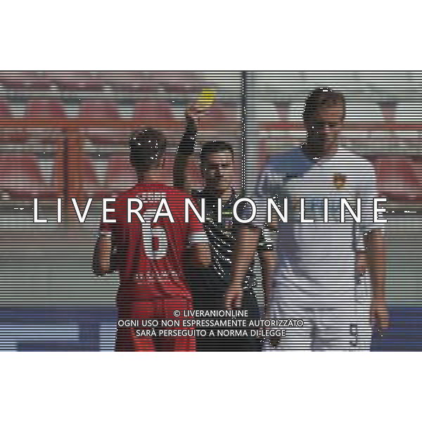CerquigliniL/LMedia - AC Perugia vs Cosenza Calcio - Campionato di Calcio Serie BKT 2021/2022 18 settembre 2021 - Stadio Renato Curi, Perugia, Italia Nella foto: segre jacopo (n.6 perugia calcio) ammonito @CerquigliniL/LMedia /AGENZIA ALDO LIVERANI SAS