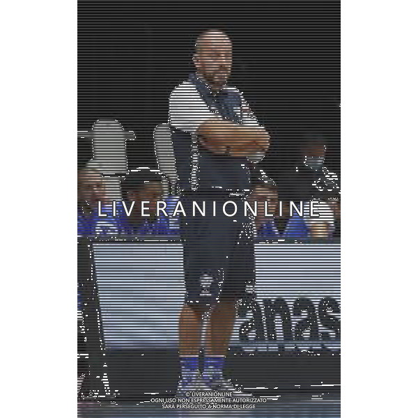 BOLOGNA 18/09/2021 Basket -Discovery+Supercoppa 2021 - Quarti di Finale - Happy Casa Brindisi vs Banco di Sardegna Sassari - nella foto: mister Cavina demis ©Claudio Zamagni/Agenzia Aldo Liverani