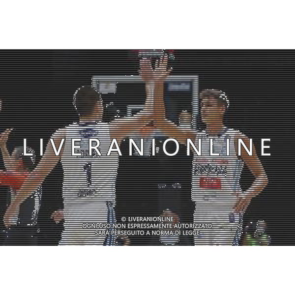 BOLOGNA 18/09/2021 Basket -Discovery+Supercoppa 2021 - Quarti di Finale - Happy Casa Brindisi vs Banco di Sardegna Sassari - nella foto: esultanza brindisi ©Claudio Zamagni/Agenzia Aldo Liverani