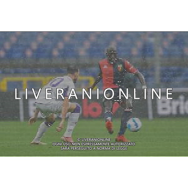 VigoD/LMedia - Genoa CFC vs ACF Fiorentina - Italian football Serie A match 2021/2022 18 September 2021 - Luigi Ferraris stadium, Genova, Italy Photo showing: German PEZZELLA (Fiorentina), Abdoulaye Toure (Genoa) @VigoD/LMedia /AGENZIA ALDO LIVERANI SAS