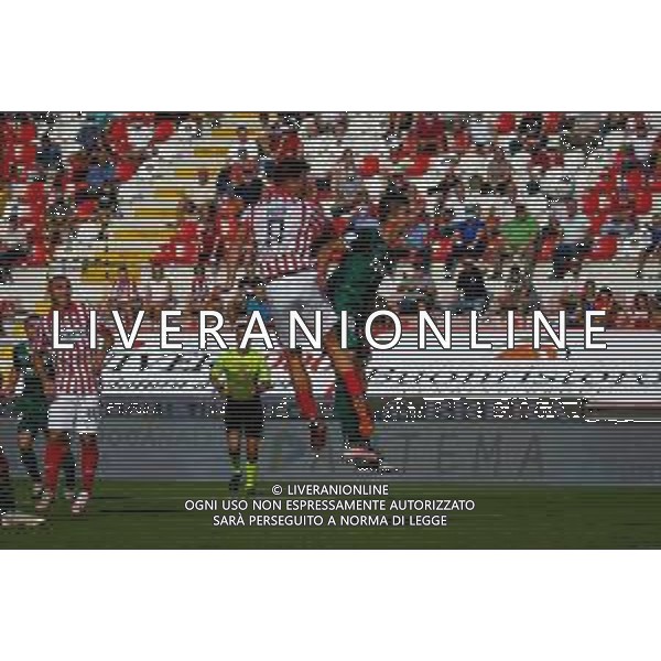 GriffoniE/LMedia - LR Vicenza vs AC Pisa - Campionato di Calcio Serie BKT 2021/2022 18 settembre 2021 - Stadio Romeo Menti, Vicenza, Italia Nella foto: Il gol di testa di Federico Proia (Vicenza) @GriffoniE/LMedia AG ALDO LIVERANI SAS