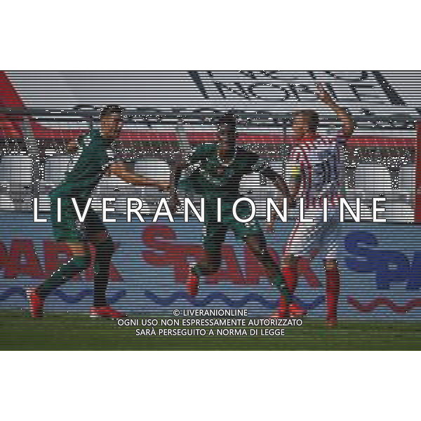 GriffoniE/LMedia - LR Vicenza vs AC Pisa - Campionato di Calcio Serie BKT 2021/2022 18 settembre 2021 - Stadio Romeo Menti, Vicenza, Italia Nella foto: Esultanza di Idrissa Toure\' (Pisa) dopo aver segnato il gol del 1-1 @GriffoniE/LMedia AG ALDO LIVERANI SAS