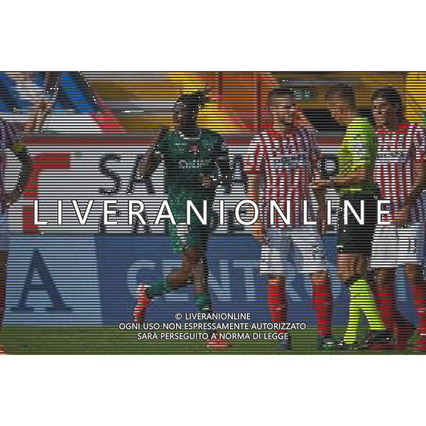 GriffoniE/LMedia - LR Vicenza vs AC Pisa - Campionato di Calcio Serie BKT 2021/2022 18 settembre 2021 - Stadio Romeo Menti, Vicenza, Italia Nella foto: Idrissa Toure\' (Pisa) esulta dopo aver segnato il gol del 1-1 @GriffoniE/LMedia AG ALDO LIVERANI SAS