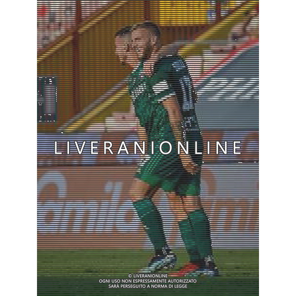 GriffoniE/LMedia - LR Vicenza vs AC Pisa - Campionato di Calcio Serie BKT 2021/2022 18 settembre 2021 - Stadio Romeo Menti, Vicenza, Italia Nella foto: Esultanza di Samuele Birindelli (Pisa) per aver segnato il gol del 2-2 con Giuseppe Sibilli (Pisa) @GriffoniE/LMedia AG ALDO LIVERANI SAS
