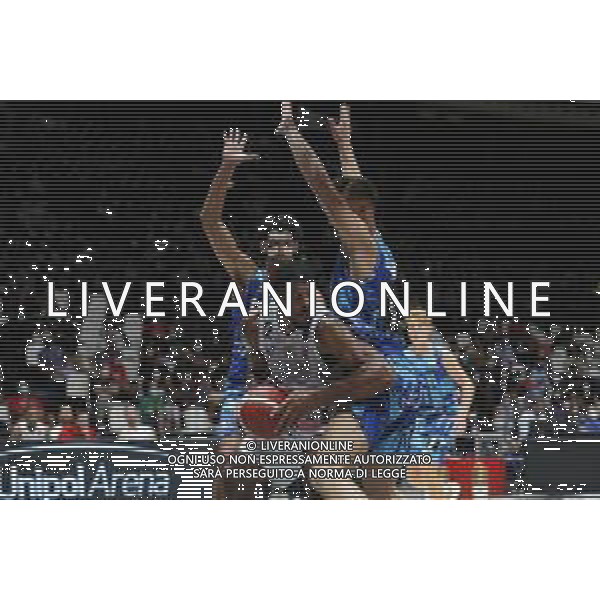 BOLOGNA 18/09/2021 Basket -Discovery+Supercoppa 2021 - Quarti di Finale - AIX Armani Exchange Milano vs Nutribullet Treviso Basket - nella foto: hines kyle ©Claudio Zamagni/Agenzia Aldo Liverani